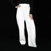 شلوار بافت زنانه مدل پانیا رنگ سفید (ارسال رایگان)