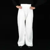 شلوار بافت زنانه مدل پانیا رنگ سفید (ارسال رایگان)