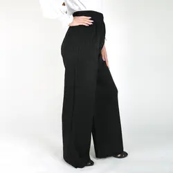 شلوار بافت زنانه مدل پانیا رنگ مشکی (ارسال رایگان)