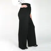 شلوار بافت زنانه مدل پانیا رنگ مشکی (ارسال رایگان)