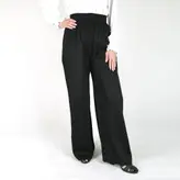 شلوار بافت زنانه مدل پانیا رنگ مشکی (ارسال رایگان)