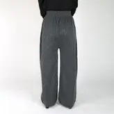 شلوار بافت زنانه مدل پانیا رنگ خاکستری (ارسال رایگان)