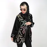 مانتو کتی مخمل مدل پریا طرح 5 (ارسال رایگان)