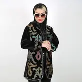 مانتو کتی مخمل مدل پریا طرح 5 (ارسال رایگان)