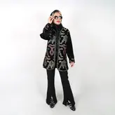 مانتو کتی مخمل مدل پریا طرح 5 (ارسال رایگان)