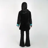 مانتو کتی مخمل مدل پریا طرح 3 (ارسال رایگان)