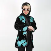 مانتو کتی مخمل مدل پریا طرح 3 (ارسال رایگان)