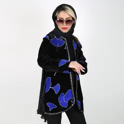 مانتو کتی مخمل مدل پریا طرح 1 (ارسال رایگان)