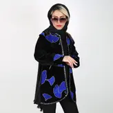 مانتو کتی مخمل مدل پریا طرح 1 (ارسال رایگان)