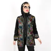 مانتو کتی مخمل مدل پریا طرح 9 (ارسال رایگان)