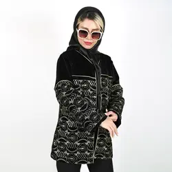 مانتو کتی مخمل مدل پریا طرح 7 (ارسال رایگان)