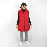 پافر زنانه پافر دخترانه مدل سیلیکونی ساده رنگ قرمزمات (ارسال رایگان)