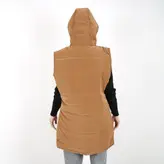 پافر زنانه پافر دخترانه مدل سیلیکونی ساده رنگ قهوه ای (ارسال رایگان)