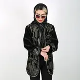 مانتو کتی مخمل مدل پریا طرح 11 (ارسال رایگان)