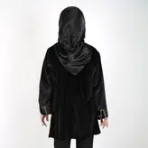 مانتو کتی مخمل مدل پریا طرح 11 (ارسال رایگان) کپی