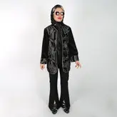 مانتو کتی مخمل مدل پریا طرح 11 (ارسال رایگان) کپی