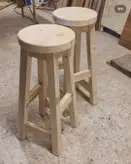 چهارپایه چوبی