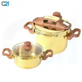 زود پز دوقلو تفال طلایی