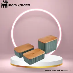 ظرف نگهدارنده 3 عددی کاراجا مدل Massimo سبز - اروم‌کاراجا