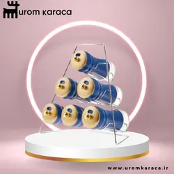جا ادویه 7 پارچه مثلث کاراجا مدل Blue Berry آبی - اروم‌کاراجا