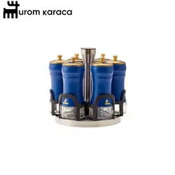 جا ادویه 7 پارچه کاراجا مدل Blue Berry آبی - اروم‌کاراجا