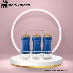 جا ادویه 7 پارچه کاراجا مدل Blue Berry آبی - اروم‌کاراجا