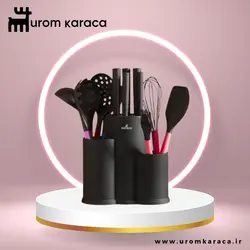سرویس چاقو 14 پارچه کاراجا مدل Burby wood مولتی کالر - اروم‌کاراجا