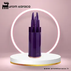 سرویس چاقو استندی کاراجا مدل Retro بنفش - اروم‌کاراجا
