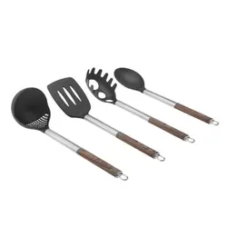 سرویس 8 پارچه کفگیر و ملاقه و چاقو مدل کاراجا Timber - اروم‌کاراجا