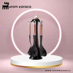 سرویس 6 پارچه کفگیر و ملاقه کاراجا مدل Hardy صورتی - اروم‌کاراجا