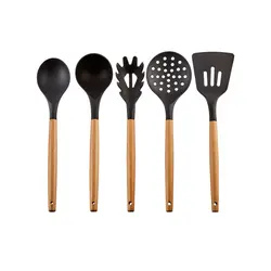 سرویس چاقو 14 پارچه کاراجا مدل Burby Wood مشکی - اروم‌کاراجا