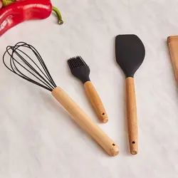 سرویس چاقو 14 پارچه کاراجا مدل Burby Wood مشکی - اروم‌کاراجا