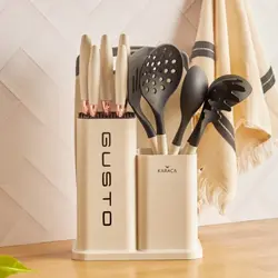 سرویس چاقو 12 پارچه کاراجا مدل Gusto کرم - اروم‌کاراجا