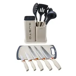سرویس چاقو 12 پارچه کاراجا مدل Gusto کرم - اروم‌کاراجا