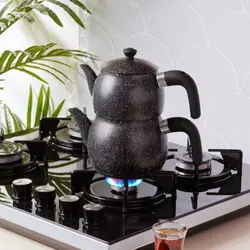 کتری قوری کاراجا مدل Steel Plus مشکی - اروم‌کاراجا
