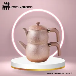 کتری قوری کاراجا مدل Steel Plus رزگلد - اروم‌کاراجا
