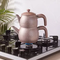 کتری قوری کاراجا مدل Steel Plus رزگلد - اروم‌کاراجا