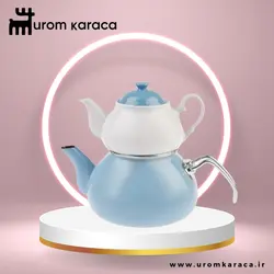 کتری قوری امسان مدل Celine آبی - اروم‌کاراجا