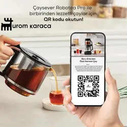 چایساز و قهوه ساز سخنگو کاراجا Caysever Robotea pro برنز - اروم‌کاراجا