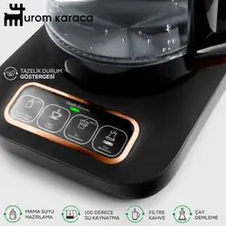 چایساز و قهوه ساز سخنگو کاراجا Caysever Robotea pro برنز - اروم‌کاراجا