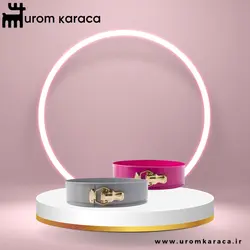 قالب 2 عددی کیک صورتی خاکستری 28/24 سانتی متر کاراجا - اروم‌کاراجا