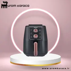 هوا پز و سرخ کن هومند مدل Airfryday 2508H مشکی / رزگلد - اروم‌کاراجا