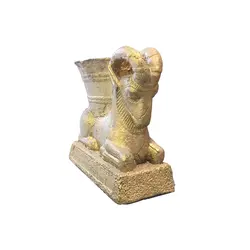 مجموعه ظروف هفت سین 7 پارچه تندیس و پیکره شهریار طرح ریتون گاو شاخدار کد HS190