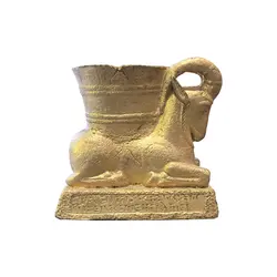 مجموعه ظروف هفت سین 7 پارچه تندیس و پیکره شهریار طرح ریتون گاو شاخدار کد HS190