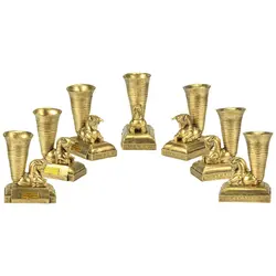 مجموعه ظروف هفت سین 7 پارچه تندیس و پیکره شهریار طرح ریتون گاو کد HS150