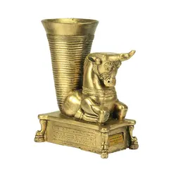 مجموعه ظروف هفت سین 7 پارچه تندیس و پیکره شهریار طرح ریتون گاو کد HS110