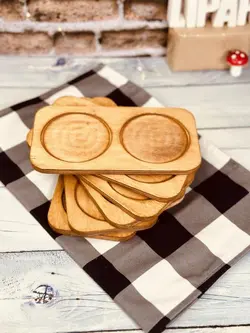 سینی سرو پلای وود 2 قلو کد 0812