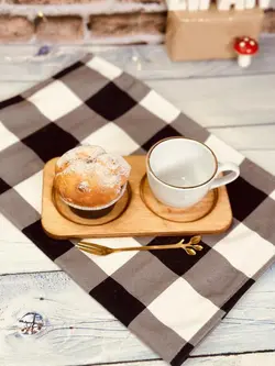 سینی سرو پلای وود 2 قلو کد 0812