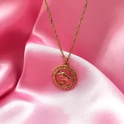 گردنبند سنبل ماه اردیبهشت روکش طلا کد ۴۱