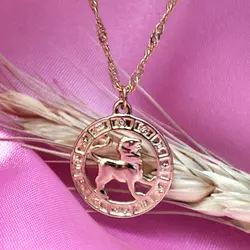 گردنبند سنبل ماه مرداد روکش طلا کد ۴۳